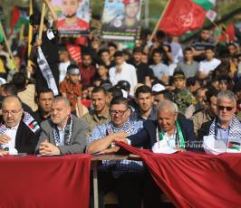 القوى والفصائل الفلسطينية تشارك في مهرجان ثأر الأحرار الذي نظمته حركة الجهاد الاسلامي بغزة (8)