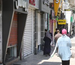 اضراب شامل وإغلاق المحال التجارية في غزة حداداً على الشهيد خضر عدنان (3)