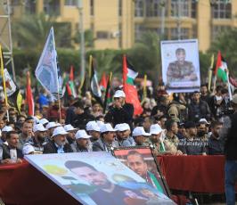 القوى والفصائل الفلسطينية تشارك في مهرجان ثأر الأحرار الذي نظمته حركة الجهاد الاسلامي بغزة (4)