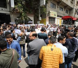 حراك الصحفيين ينظم باعتصام ضد إجراءات ضد اجراءات نقابة الصحفيين وانتخاباتها الهزيلة (34)