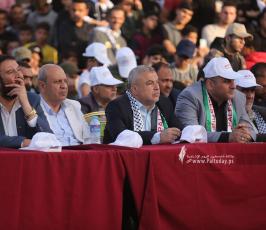 القوى والفصائل الفلسطينية تشارك في مهرجان ثأر الأحرار الذي نظمته حركة الجهاد الاسلامي بغزة (24)