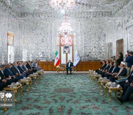  وفد حركة الجهاد الإسلامي برئاسة القائد النخالة يلتقي رئيس البرلمان الإيراني (6)