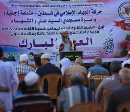  الجهاد الإسلامي تقيم صلاة عيد الأضحى في العراء بمدينة غزة (12)