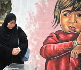 جداريات فنية رسمها فنانون من غزة على ركام المنازل التى دمرها الإحتلال في دير البلح (17)