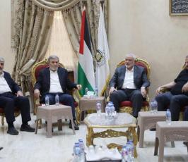 بالصور   لقاء موسع بين وفدي الجهاد الإسلامي وحماس بالقاهرة (2)