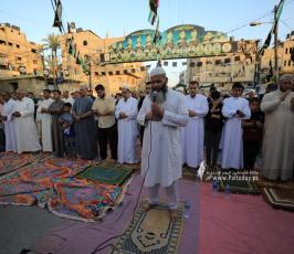  الجهاد الإسلامي تقيم صلاة عيد الأضحى في العراء بمدينة غزة (8)