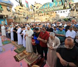  الجهاد الإسلامي تقيم صلاة عيد الأضحى في العراء بمدينة غزة (10)