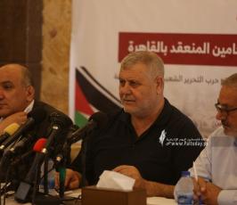 الفصائل الفلسطينية المقاطعة لاجتماع الأمناء العامين تعقد مؤتمراً صحفياً في غزة (11)