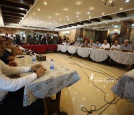 الفصائل الفلسطينية المقاطعة لاجتماع الأمناء العامين تعقد مؤتمراً صحفياً في غزة (7)