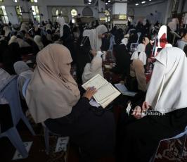 1471حافظ وحافظة يسردون القراءن الكريم كاملا في مساجد القطاع اليوم (13)