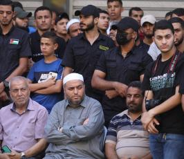 ‏‏مسيرة جماهيرية حاشدة لحركة الجهاد الإسلامي في غزة؛ تنديداً بملاحقة السلطة الفلسطينية للمقاو (13)