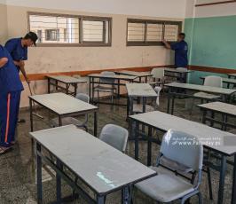 وزارة التعليم بغزة تشرع بحملة مكثفة لتطهير وتنظيف لاستقبال العام الدراسي الجديد (11)