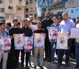 حركة الجهاد تنظم وقفة دعم وإسناد مع الأسرى المضربين عن الطعام (4)