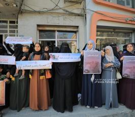 الإطار النسوي لحركـة الجهـاد الاسلامي ينظم وقفة غضب تنديداً بجريمة الاعتداء و الانتهاك التي ارتك (9)