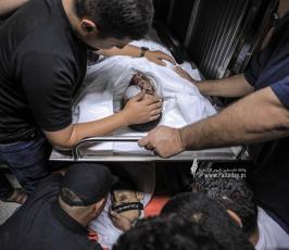 تشييع جثامين 5 شهداء ارتقوا شرق غزة أمس (4)