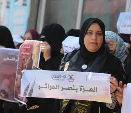 الإطار النسوي لحركـة الجهـاد الاسلامي ينظم وقفة غضب تنديداً بجريمة الاعتداء و الانتهاك التي ارتك (11)