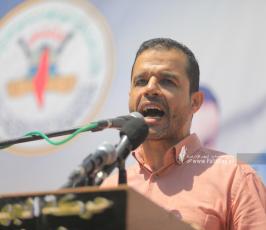 الجهاد الإسلامي تنظم مهرجان أمام مقر الصليب الأحمر في الذكرى الثانية لعملية نفق جلبوع (17)