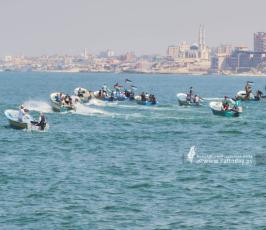#صور مسير بحري للمطالبة برفع الحصار عن قطاع غزة (8)