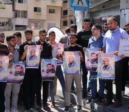 حركة الجهاد تنظم وقفة دعم وإسناد مع الأسرى المضربين عن الطعام (2)