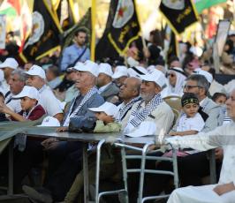 جماهير تشارك في مهرجان انطلاقة حركة الجهاد الإسلامي ال 36 (18)
