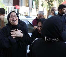  وداع حزين لجثامين مجرزة مستشفى المعمداني بغزة (11)