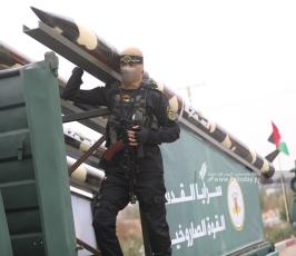  سرايا القدس تنظم مسيراً عسكرياً ضخماً تزامنا مع انطلاقة حركة الجهاد الـ 36 .. الشهداء.. بشائر النصر (40)