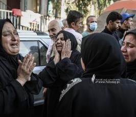  وداع حزين لجثامين مجرزة مستشفى المعمداني بغزة (13)