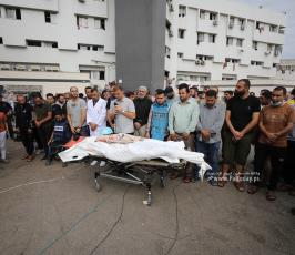  الزميل الصحفي في قناة فلسطين اليوم محمد بعلوشة جراء قصف اسرائيلي استهدف منزله  شمال غزة (13)