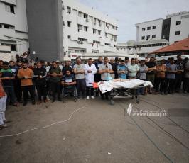  الزميل الصحفي في قناة فلسطين اليوم محمد بعلوشة جراء قصف اسرائيلي استهدف منزله  شمال غزة (15)