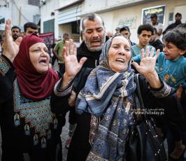  وداع حزين لجثامين مجرزة مستشفى المعمداني بغزة (9)