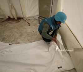 استشهاد الصحفي في قناة فلسطين اليوم محمد بعلوشة جراء قصف اسرائيلي استهدف منزله في حي الصفطاوي شمال غزة (7)