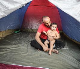  نزوح الآلاف من الفلسطينيين إلى مجمع الشفاء الطبي خوفا من القصف الإسرائيلي (4)