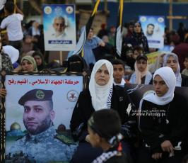 جماهير تشارك في مهرجان انطلاقة حركة الجهاد الإسلامي ال 36 (25)