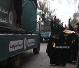  سرايا القدس تنظم مسيرًا عسكريًا محمولًا بمناسبة الانطلاقة الجهادية بغزة (46)