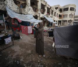 حياة النازحين مع اقتراب الحرب من عامها الأول (9)