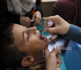 المرلحة الثانية من تطعيم ضد شلل الأطفال في غزة (1)