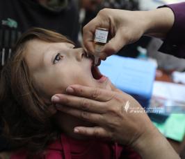 المرلحة الثانية من تطعيم ضد شلل الأطفال في غزة (11)