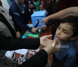 المرلحة الثانية من تطعيم ضد شلل الأطفال في غزة (7)