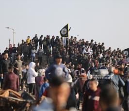عودة النازحين لشمال القطاع عبر شارع الرشيد (23)
