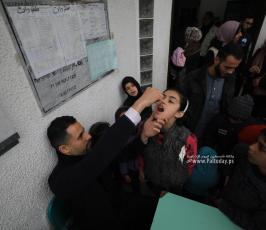 فلسطين اليوم ترصد حملة التطعيم في قطاع غزة (5)