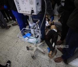وصول شهيدين من الشجاعية إلى مستشفى المعمداني (4)