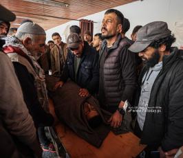 وصول شهيدين من الشجاعية إلى مستشفى المعمداني (5)
