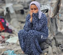 تدمير مخيم للنازحين في بلدة بني سهيلا شرق خان يونس (1)
