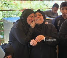 وداع عائلة الفرا في خانيونس (3)