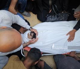 وداع مؤلم وبكاء خلال تشييع شهداء خانيونس (2)