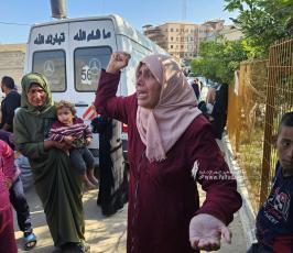 تشييع شهداء خان يونس من مجمع ناصر (8)