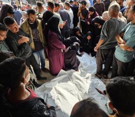 صور وداع أهالي الشهداء أبناءهم في خانيونس (11)