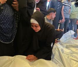 تشييع ١٠ شهداء في مدينة خان يونس ارتقوا في قصف الليلة (12)