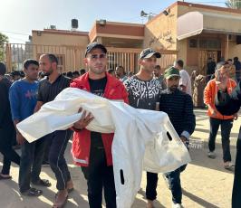 تشييع ١٠ شهداء في مدينة خان يونس ارتقوا في قصف الليلة (10)