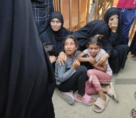 صور وداع أهالي الشهداء أبناءهم في خانيونس (5)